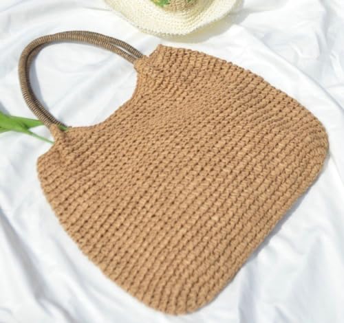 Lightweight Straw Bag for Women, Straw Beach Bag Tote Bag, Large Woven Tote Straw Bags, Summer Beach Rattan Hobo Handbag 2024