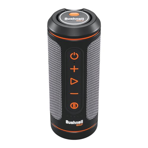 Bushnell Wingman 2 Golf GPS Speaker Gift Box Bundle - Golf Bluetooth Speaker with Integrated BITE Magnetic Mount & Battery Indicator - Perfect Golf Gift - Includes Protective Wingman Pouch, Red Bow