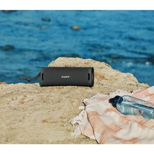 Sony ULT FIELD 1 Wireless Ultra Portable Bluetooth Compact Speaker, IP67 Waterproof, Dustproof, Shockproof and Rustproof with Enhanced Bass, 12 Hour Battery and Detachable Strap, Black - New