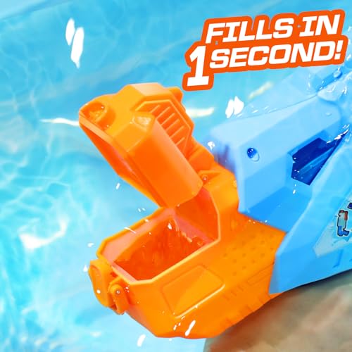 Super Water Guns for Kids Adults - 2 Pack Super Water Blaster Soaker Squirt Water Toy Guns 1200cc with Excellent Range - Gift Toys for Summer Outdoor Swimming Pool Water Fighting Play (Blue Green)