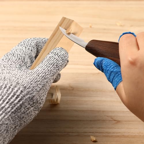 42PCS Wood Carving Kit for Beginners,14 Basswood, Wood Whittling Kits for Beginner and Kids, Wood Carving Tools with Safety Protection. 10pcs Wood Carving Knife with 14pcs Wood Block.