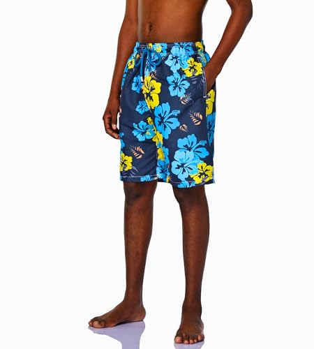 SIX ISLANDS Quick-Dry Swim Trunks - Comfortable Mens Boardshorts, 9" Inseam, Variety of Tropical & Classic Designs