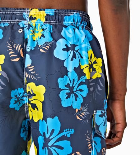 SIX ISLANDS Quick-Dry Swim Trunks - Comfortable Mens Boardshorts, 9" Inseam, Variety of Tropical & Classic Designs