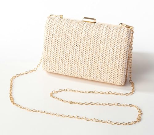 Straw Shoulder Bag Beach Bags For Women Rattan Purses Wicker Handbags Summer Straw Crossbody Bag Casual Handbag Purse 2024