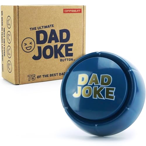 The Ultimate Dad Joke Button Funny Gift for Dads and Fathers 75 Hilarious Dad Jokes - Ready to Gift Box, Fun for Dads, Kids, Grandpa, Uncles, The Gift of Laughs, Hilarious Family Friendly Jokes