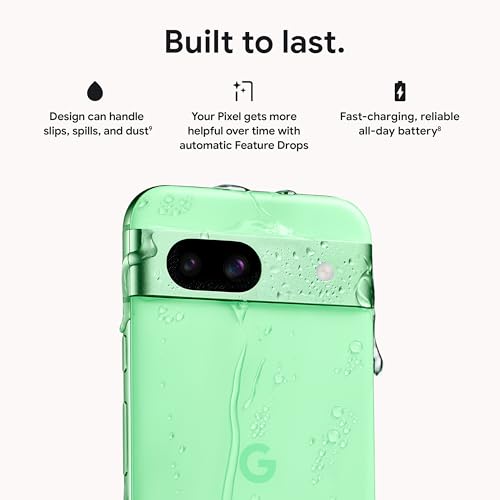 Google Pixel 8a - Unlocked Android Phone with Google AI, Advanced Pixel Camera and 24-Hour Battery - Aloe - 128 GB