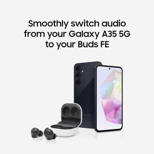 SAMSUNG Galaxy A35 5G Cell Phone (Awesome Navy) + Buds FE (Graphite) 128GB Unlocked Android Smartphone with AMOLED Display, Expandable Storage, True Wireless Bluetooth Earbuds, ANC, US Version