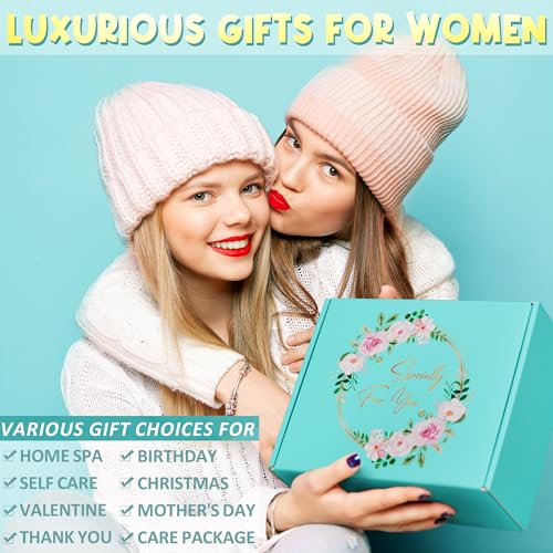 Birthday Gifts for Women Friendship, Ocean Relaxing Spa Gifts Basket for Women Self Care Gifts, Thank You Gifts Set Mothers Day Gifts for Mom Her Best Friend Sister Coworker Nurse Teacher Appreciation