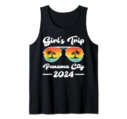 Girls Trip 2024 Summer Sunglass Florida Panama City Beach Tank Top