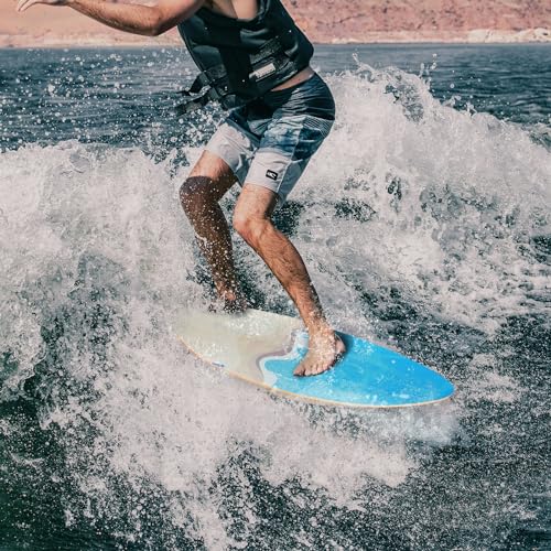 seething 35 Inch Skimboard with High Gloss Coat Wood Skim Board for Beginners,Kids, Teenagers, Adults and All Skimming