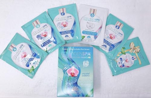 LaPalm Collagen Spa Luxury Manicure and Pedicure with Collagen Bubble Crystals - Mix of 6 Scents