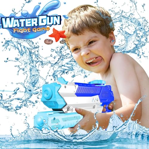 Water Gun, Water Guns for Adults & Kids, 4 PCS 300CC Long Range High Capacity for Water Guns, Water Toys, Water Blaster, Swimming Pool Beach Outdoor Summer Fun Party Games, Gifts for Boys and Girls