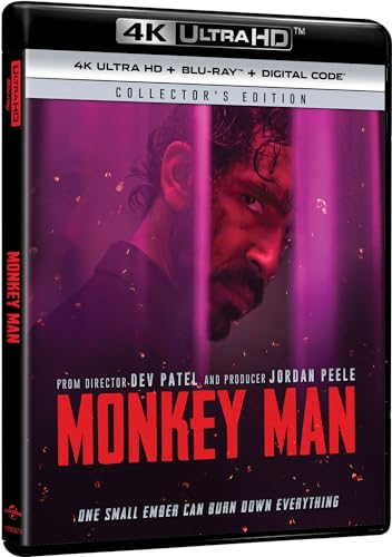 Monkey Man (4K Ultra HD + Blu-ray + Digital) [4K UHD]