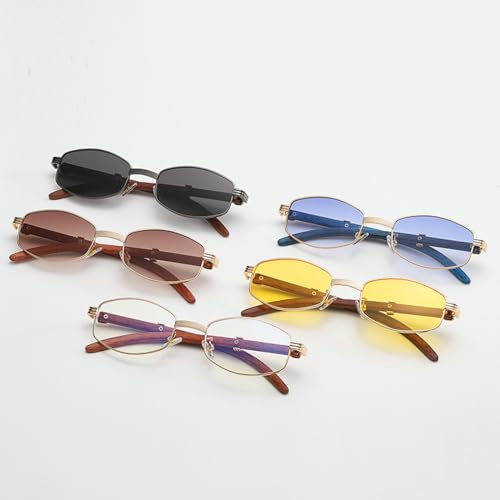 mincl 2024 Polygon Sunglasses Women Fashion Popular Men Shades Wooden Frames Sun Glasses For Female Male Summer Traveling