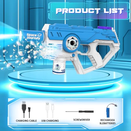 Dolanus Electric Water Gun Bubble Gun 2 in 1 for Kids, Long Range Powerful Automatic Squirt Guns for Adults, Toys for 8-12 years old boys, Gift Idea Outdoor Summer Pool Toy for Kid Boy Ages 5 8 10 12