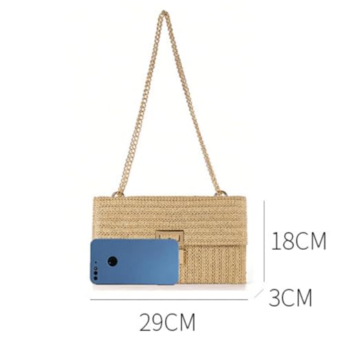 Summer Straw Clutch Bag Straw Crossbody Bags for Women Hand Woven Straw Purse Beach Hobo Bag 2024