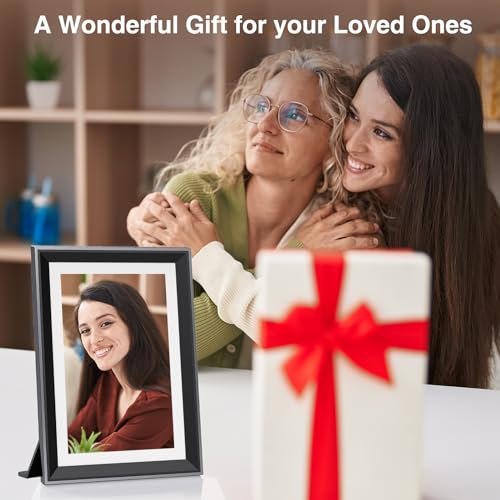 WiFi Digital Picture Frame 10 Inch Smart Digital Photo Frame Electronic with IPS Touch Screen, 16GB Storage, Auto-Rotate, Slideshow, Easy Setup to Share Photos or Videos via Free App from Anywhere