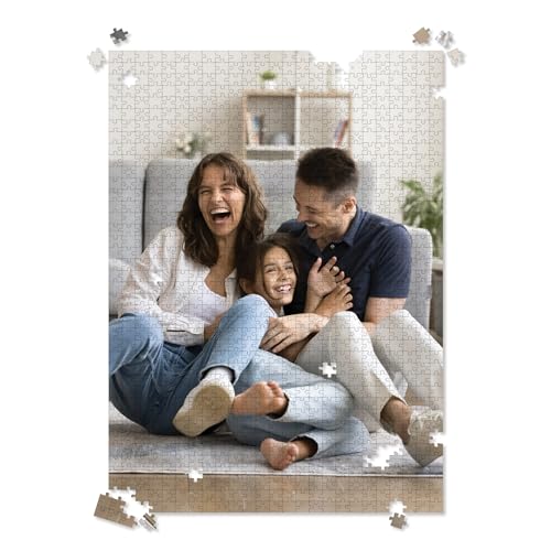 Photo Puzzle, Pet Puzzle, Wedding Puzzle, Family Reunion Puzzle - 1000 Piece, Custom Jigsaw Puzzle for Adults (Vertical/Portrait) - I See Me!