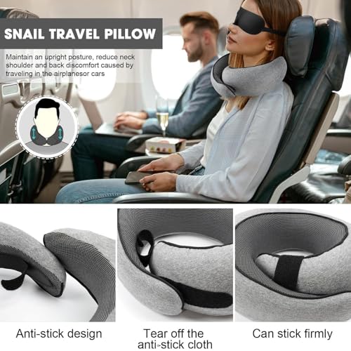 WEERSHUN Travel Pillows for Airplanes,2024 New Travel Pillow,Travel Neck Pillow Neck Pillow Airplane Memory Foam Travel Pillow Neck Pillow for Traveling Suitable for Airplanes,Offices and Cars