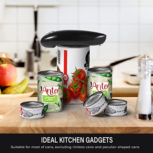 Electric Can Opener One Touch Switch Smooth Edge Automatic Electric Can Opener, Food-Safe and Battery Operated Handheld Can Opener, Kitchen Gifts for Arthritis and Seniors