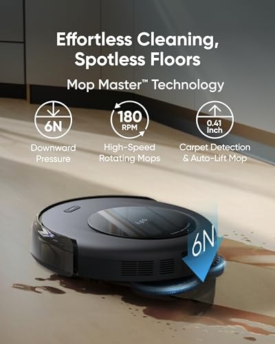 eufy Robot Vacuum Omni C20 with All-in-One Station, Auto Emptying, Mop Washing and Drying for Hands-Free Cleaning, 3.35-Inch Ultra-Slim Body, 7,000 Pa Powerful Suction, Robot Vacuum and Mop Combo