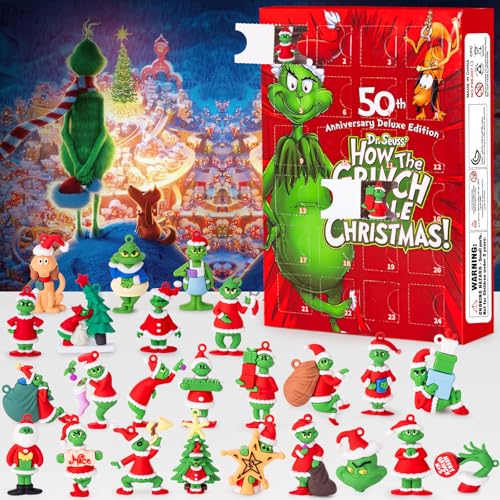 Christmas Advent Calendar 2024,Christmas Countdown Calendars,24 Days of Xmas Surprises,with 24 Collectible for Kids Adult Teens,Christmas Vacation Gifts Christmas Decorations