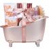 Spa Baskets for Women Gifts, SPA LUXETIQUE WORLD 8 Pcs Fresh Citrus Bath Gifts Set, Spa Gifts for Women, Luxury Self Care Kit with Shower Gel, Body Oil ,Scented Candle, Birthday Gifts for Her