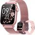 Smart Watches for Women,Fitness Tracker Smartwatch for Android Phones/iPhone Compatible,1.85" Womens Watch with Blood Pressure Monitor,Calls and Messages/Heart Rate/Sleep/Female Cycle(3 Watch Bands)