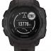 Garmin Instinct, Rugged Outdoor Watch with GPS, Features Glonass and Galileo, Heart Rate Monitoring and 3-Axis Compass, Graphite