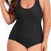 Century Star Plus Size Swimsuits for Women One Piece Tummy Control Bathing Suit for Women Athletic Full Coverage Swimwear