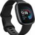 Fitbit Versa 4 Fitness Smartwatch with Daily Readiness, GPS, 24/7 Heart Rate, 40+ Exercise Modes, Sleep Tracking and more, Black/Graphite, One Size (S & L Bands Included)