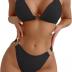 SweatyRocks Women's Ring Linked Halter Push Up Bikini Swimsuit High Stretch Bathing Suit Swimwear Set Swimming Suit Two Piece