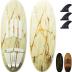 South Bay Board Co. - 63” / 54" / 52" Wakesurf Board - Best Performance Wake Surfboards for Kids & Adults - Durable Compressed Fiberglassed Wake Surf Board - Pre-Installed Wax-Free Foam Traction