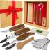 WAYCOM 12pcs Wood Whittling Kit Wood Carving Tools Set Hook Carving Knife,Detail Wood Knife,Whittling Knife Cut Resistant Gloves Leather Sheath And Bamboo Gift Box For Spoon,Bowl,Cup