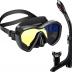 Snorkel Set, Anti-Fog Panoramic View Snorkel Mask and Anti-Leak Dry Snorkel Tube, Snorkeling Gear for Adults, Snorkel Kit Bag Included