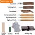 10Pcs Wood Carving Knife Set Beginner Kit, Convenient Tools Set Cut Resistant Gloves Spoon Carving Hook Knife, Wood Carving Whittling Knife, Chip Carving Detail Knife Sandpaper for Woodworking