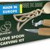 BeaverCraft, Wood Whittling Kit for Beginners DIY04 - Spoon Carving Kit - Wood Carving Whittling Hobby Kit for Adults and Teens - Wood Carving Hook Knife - Woodworking Tools - Spoon Carving Tools