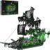 JMBricklayer Pirate Ship Building Toys with Lights, Ghost Ship Flying Dutchman Model Ship Boat 40001, Toy Building Sets for Adults, Pirate Ship Fathers Day Birthday Gifts Ideas for Boys Girls 14+