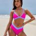 Blooming Jelly Womens Sexy Bikini Triangle Two Piece Swimsuit Color Block High Cut Bathing Suits