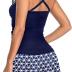 Womens Tankini Bathing Suits with Skirt Two Piece Tummy Control Swimsuits Ladies Swimwear