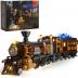 FUNWHOLE Train Lighting Building Bricks Set - Steampunk Ore Train LED Light Building Set 1056 Pieces for Adults and Teens