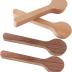 Wood Carving Spoon Blank Beech and Walnut Wood Unfinished Wooden Craft Whittling Kit for Whittler Starter (4pcs)