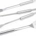 Amazon Basics 4-Piece Stainless Steel Barbeque Grilling Tool Set with Carry Bag