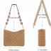 Beurlike Straw Handbags Crossbody Pocketbook Bag for women Woven Shoulder Purse Beach Bags Summer Tote Bags with Chain