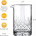 Crystal Cocktail Mixing Glass - Premium 24oz 710ml - Solid, Stable, Sturdy Hand Blown Crystal - Professional Quality Barware - Gift for Wedding, Anniversary, Birthday, Father's Day