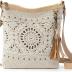 The Sak Lucia Crossbody Purse - Hand Crochet Women's Handbag for Everyday & Travel - Cross Body Bag With Zipper Closure