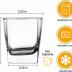 QAPPDA Heavy Base Whiskey Glasses, 8 oz Set of 12, Premium Quality Glass, Classic Design, Ideal for Whiskey, Vodka, Tequila, Cocktails, Great Gift Set