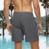 Arcweg Mens Swim Trunks with Compression Liner 2 in 1 Beach Swimming Trunks Quick Dry Swim Shorts with Zipper Pockets