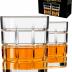 PARACITY Whiskey Glasses Set of 2, Old Fashioned Cocktail Glass, 10 OZ Whiskey Glasses, Bourbon Glasses, Glasses for Scotch, Liquor Vodka, Bourbon, Valentines Day Gifts for Him, Boyfriend