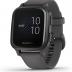 Garmin 010-02427-00 Venu Sq, GPS Smartwatch with Bright Touchscreen Display, Up to 6 Days of Battery Life, Slate Aluminum Bezel with Shadow Gray Case and Slate Silicone Band